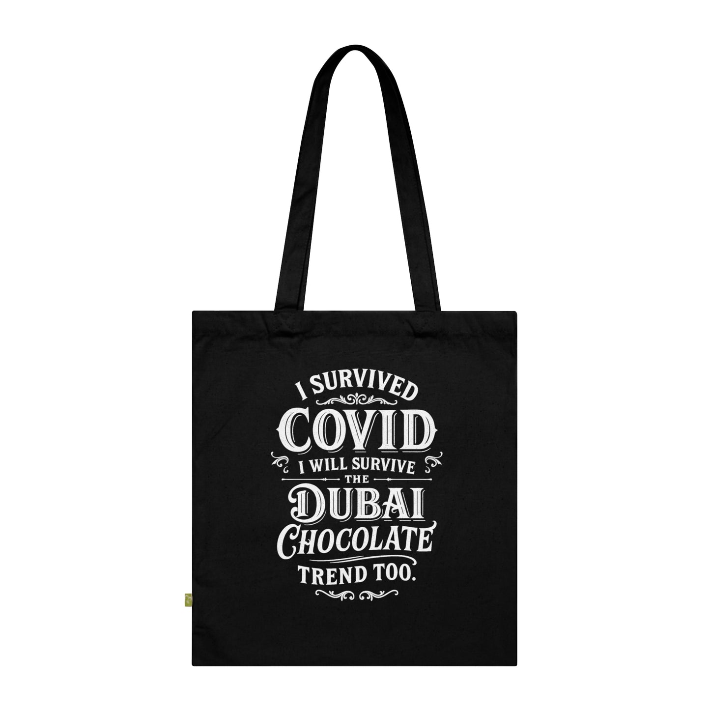 Tote Bag Dubai Chocolate Trend in White
