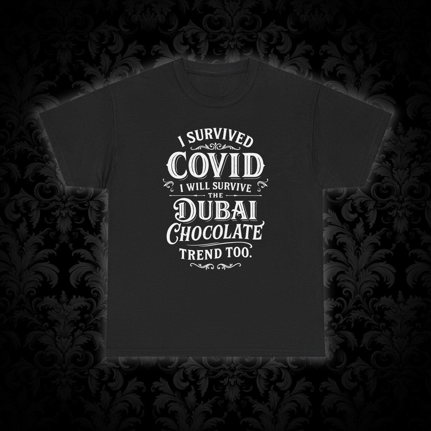 Unisex T-shirt Dubai Chocolate Trend in White