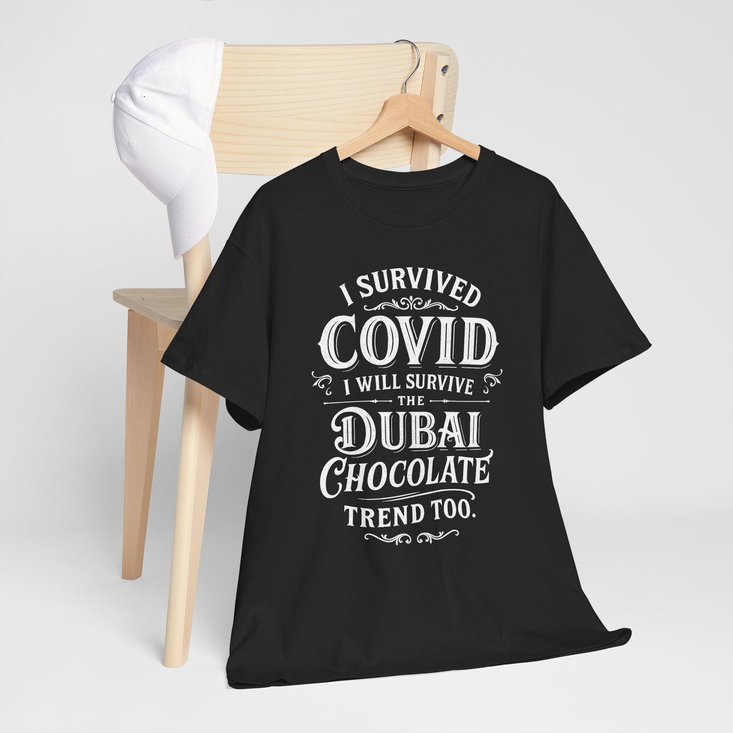 Unisex T-shirt Dubai Chocolate Trend in White