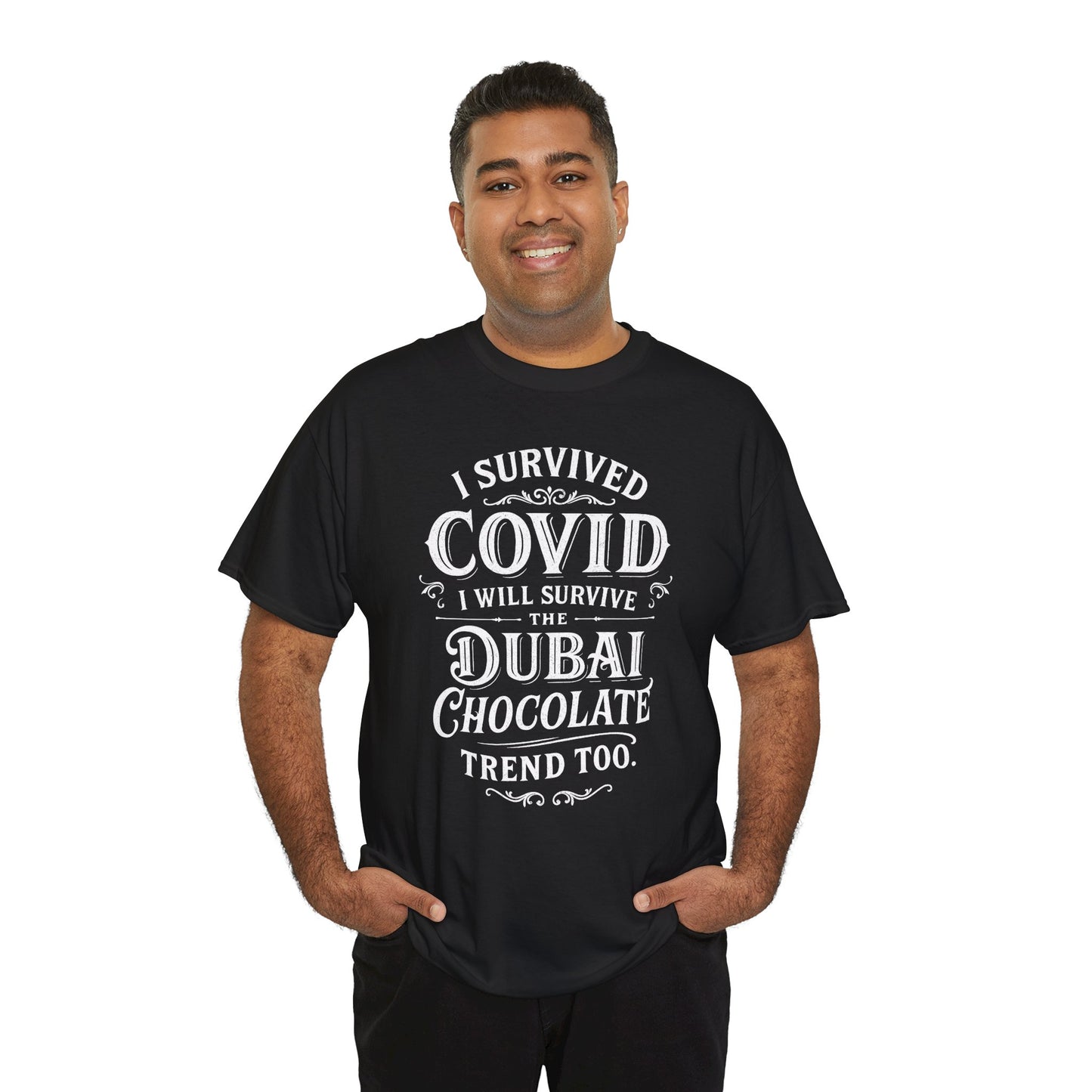 Unisex T-shirt Dubai Chocolate Trend in White