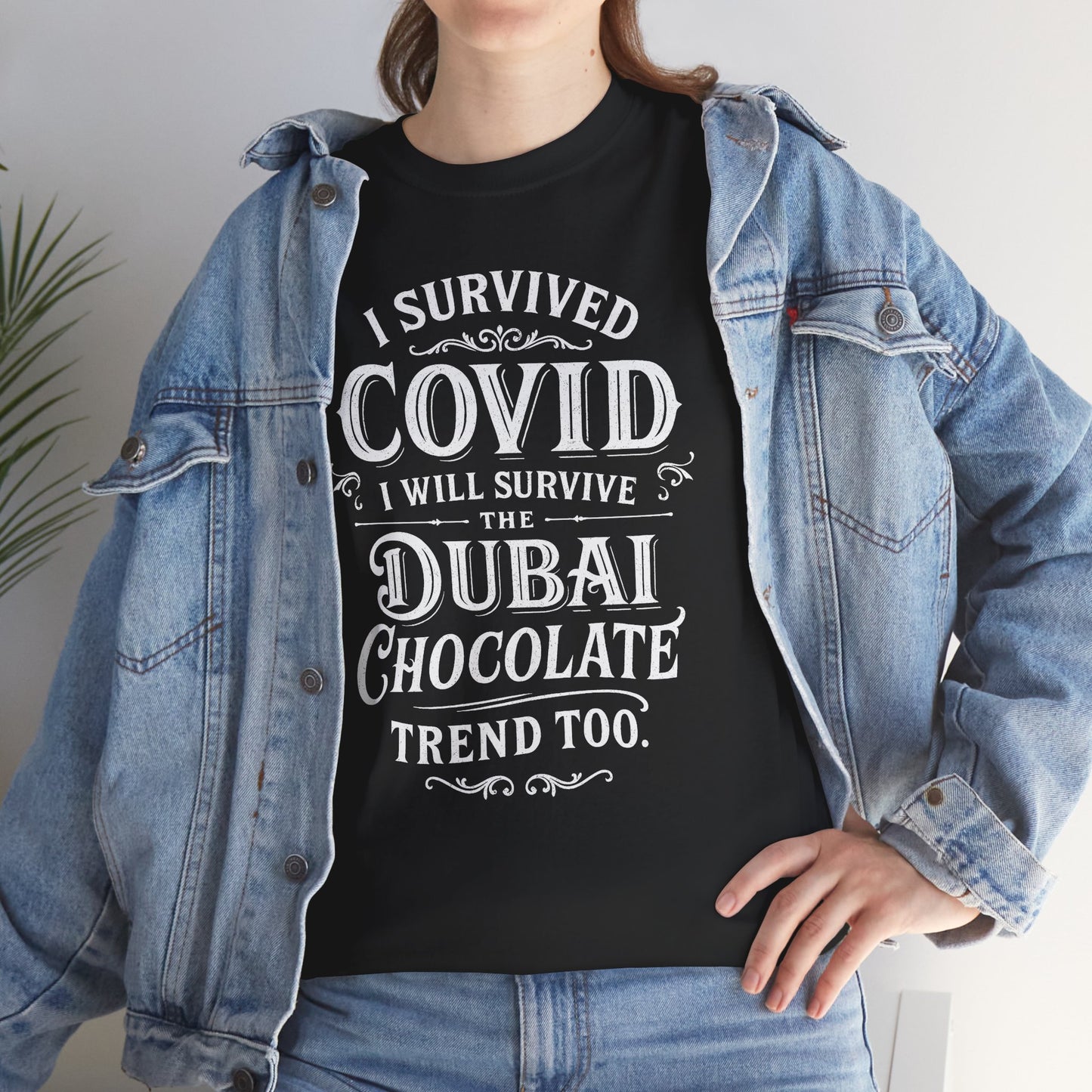 Unisex T-shirt Dubai Chocolate Trend in White