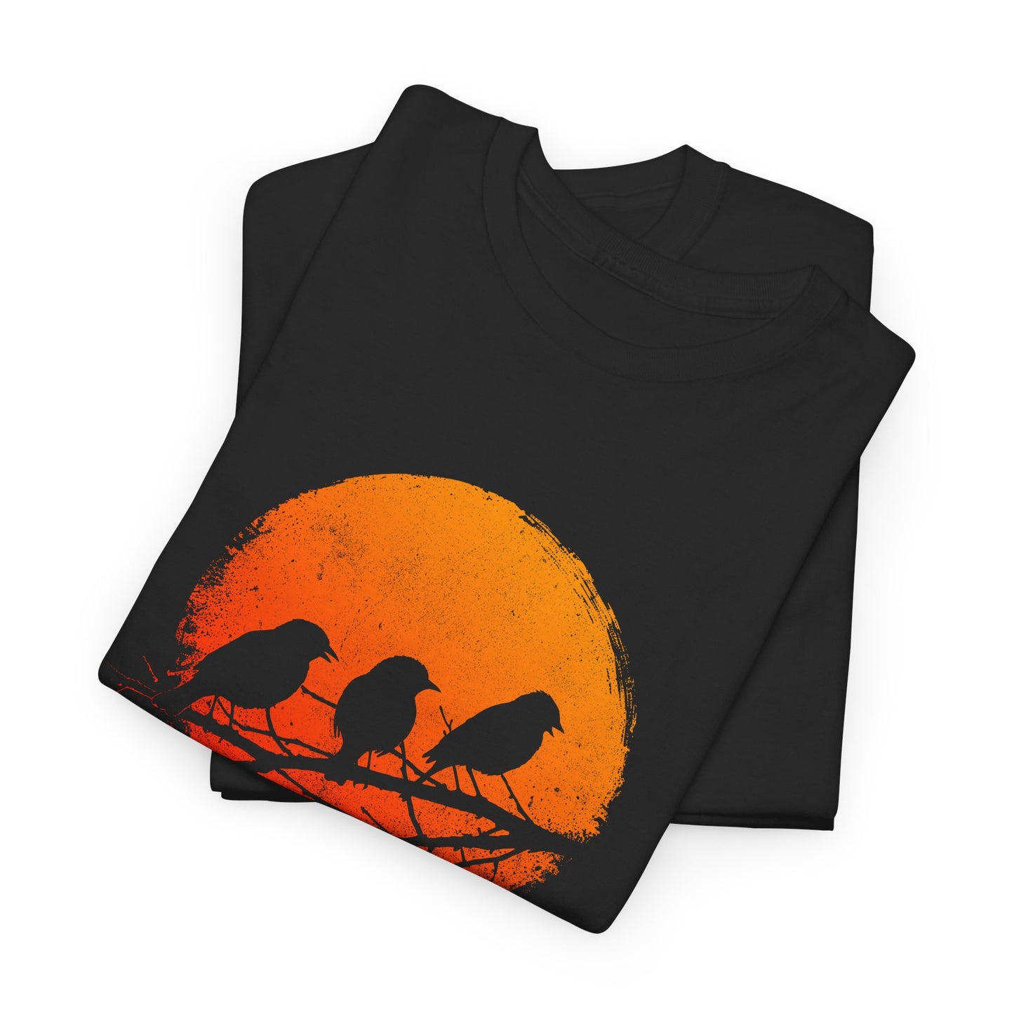 Unisex T-shirt Birds in the Sun in Orange
