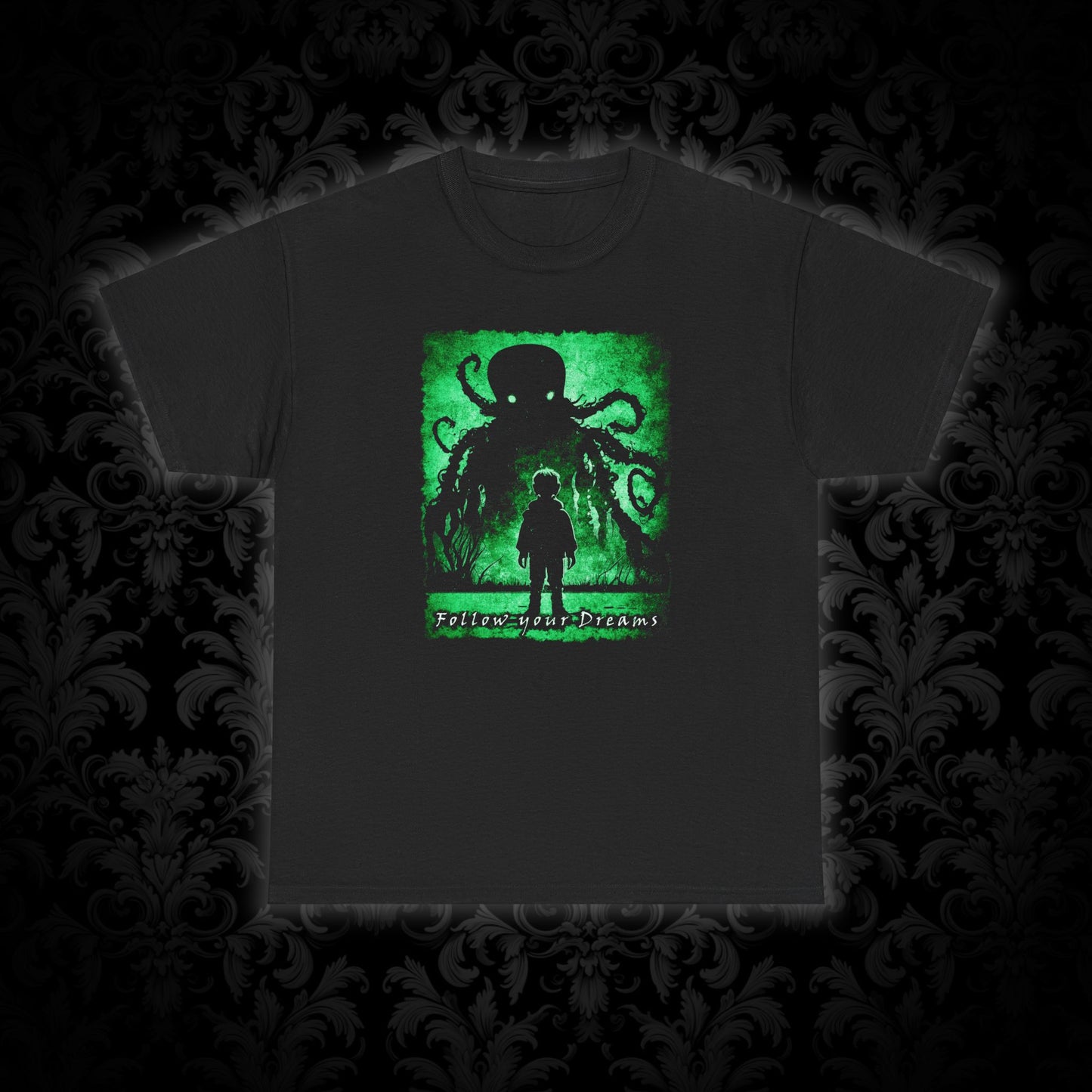 Unisex T-shirt Follow your Dreams in Green