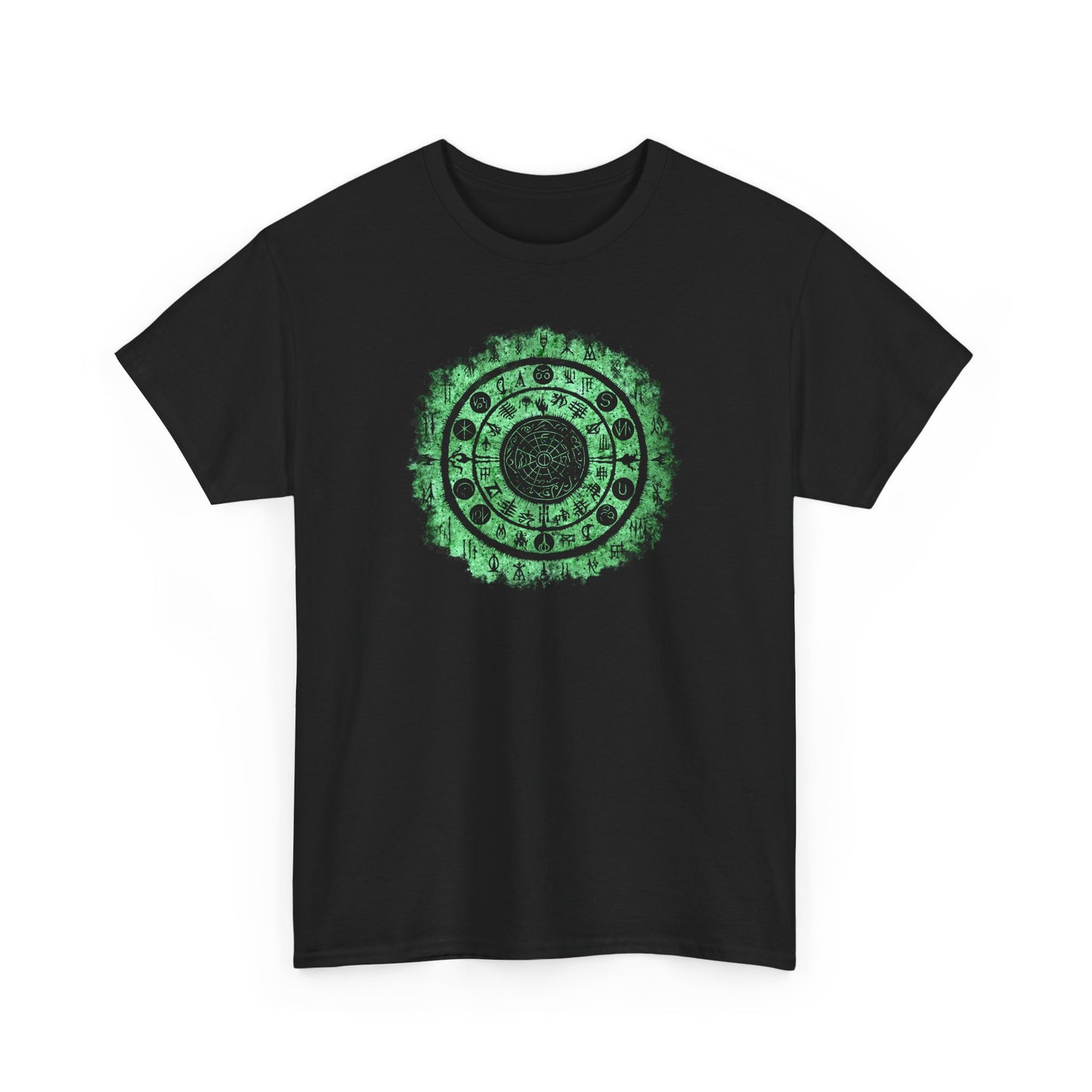 Unisex T-shirt Witchcraft Seal in Green