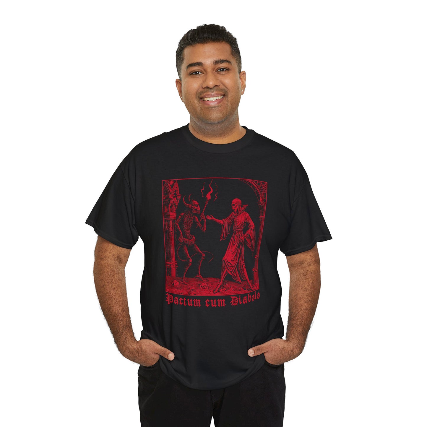 Unisex T-shirt Pactum cum Diabolo in Red