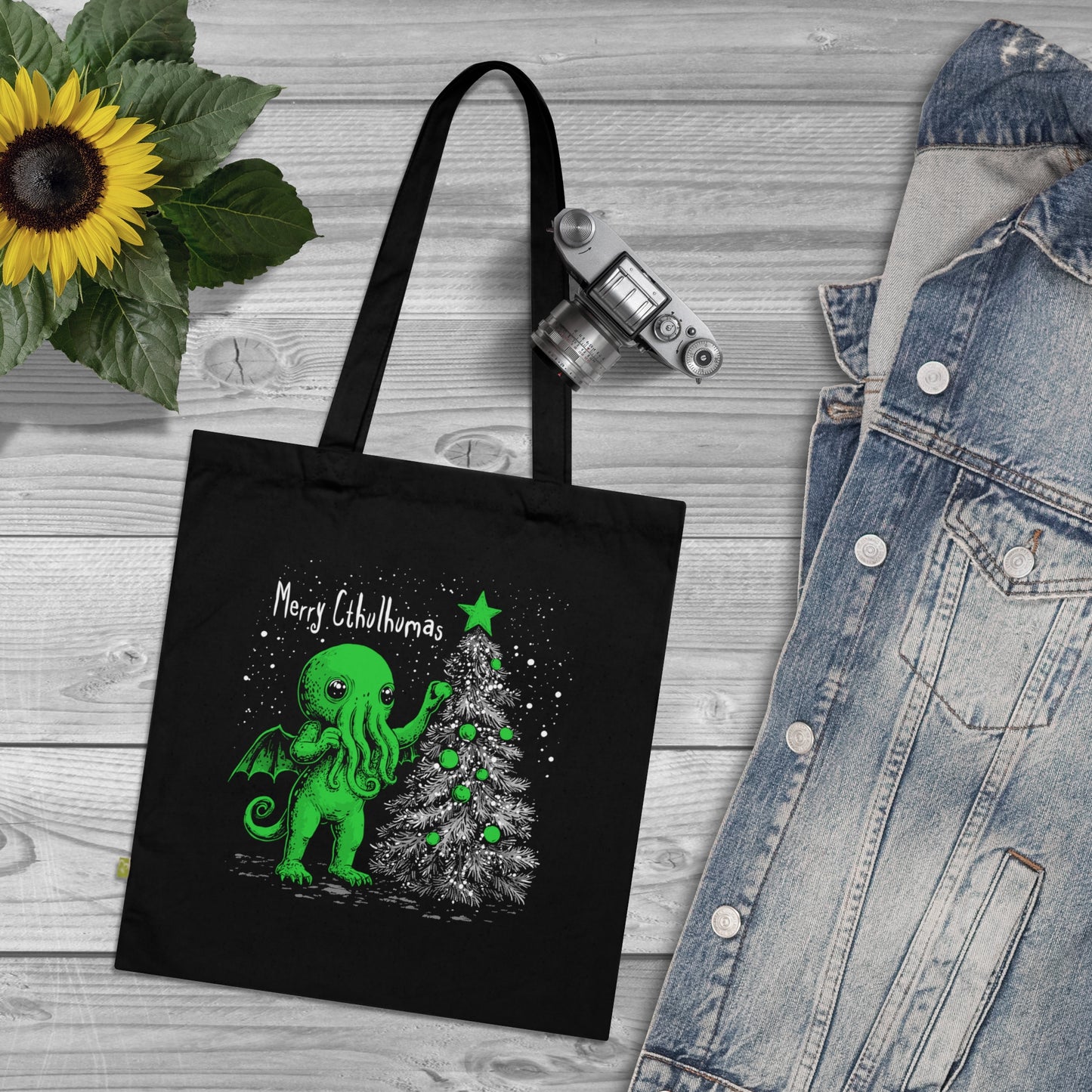 Tote bag Merry Cthulhumas