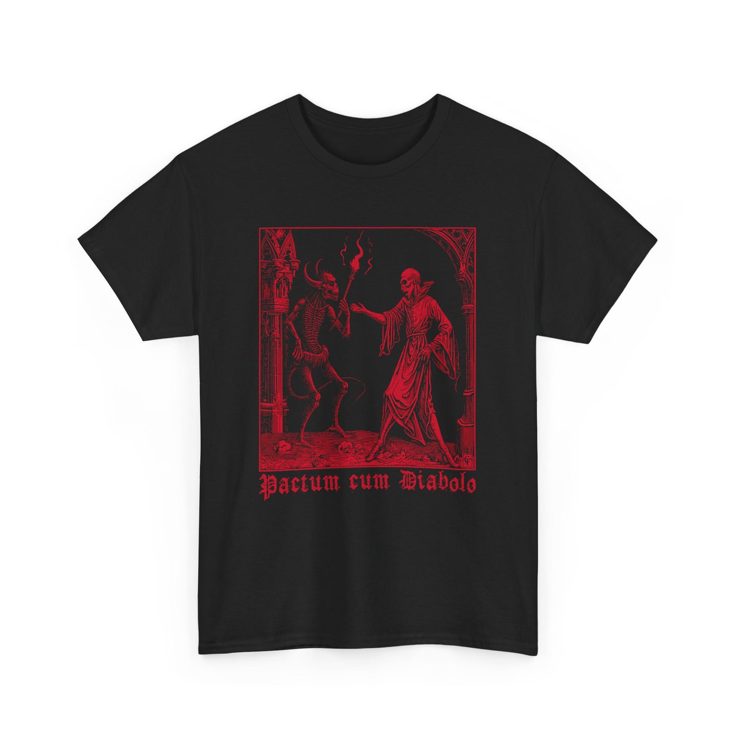 Unisex T-shirt Pactum cum Diabolo in Red