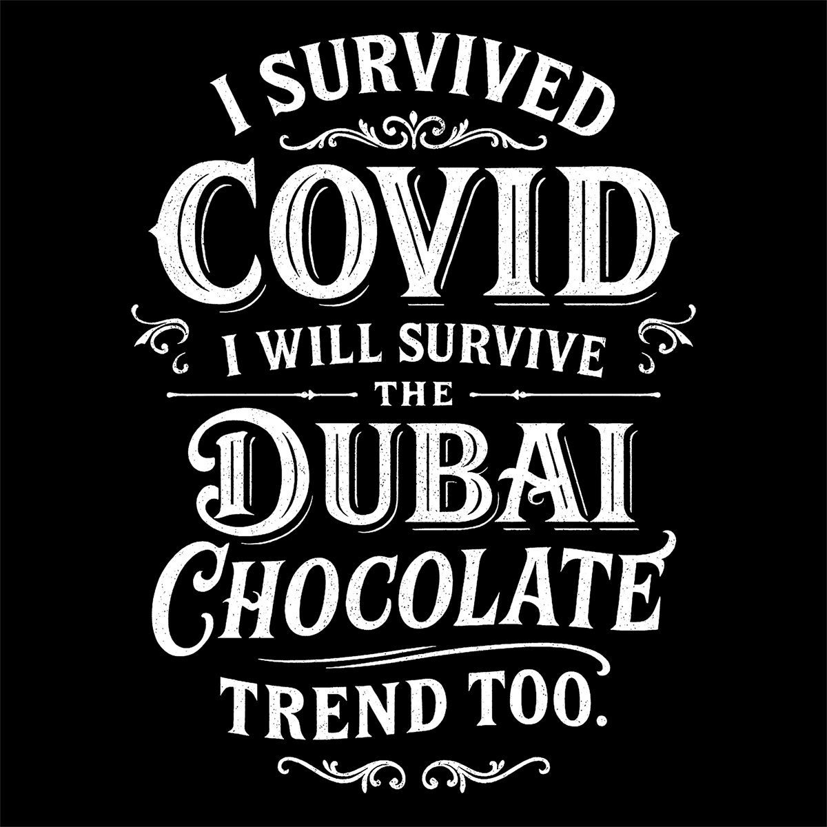 Tote Bag Dubai Chocolate Trend in White
