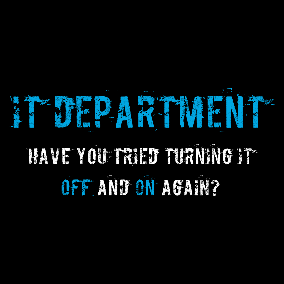 Women's T-shirt IT Support in Blue