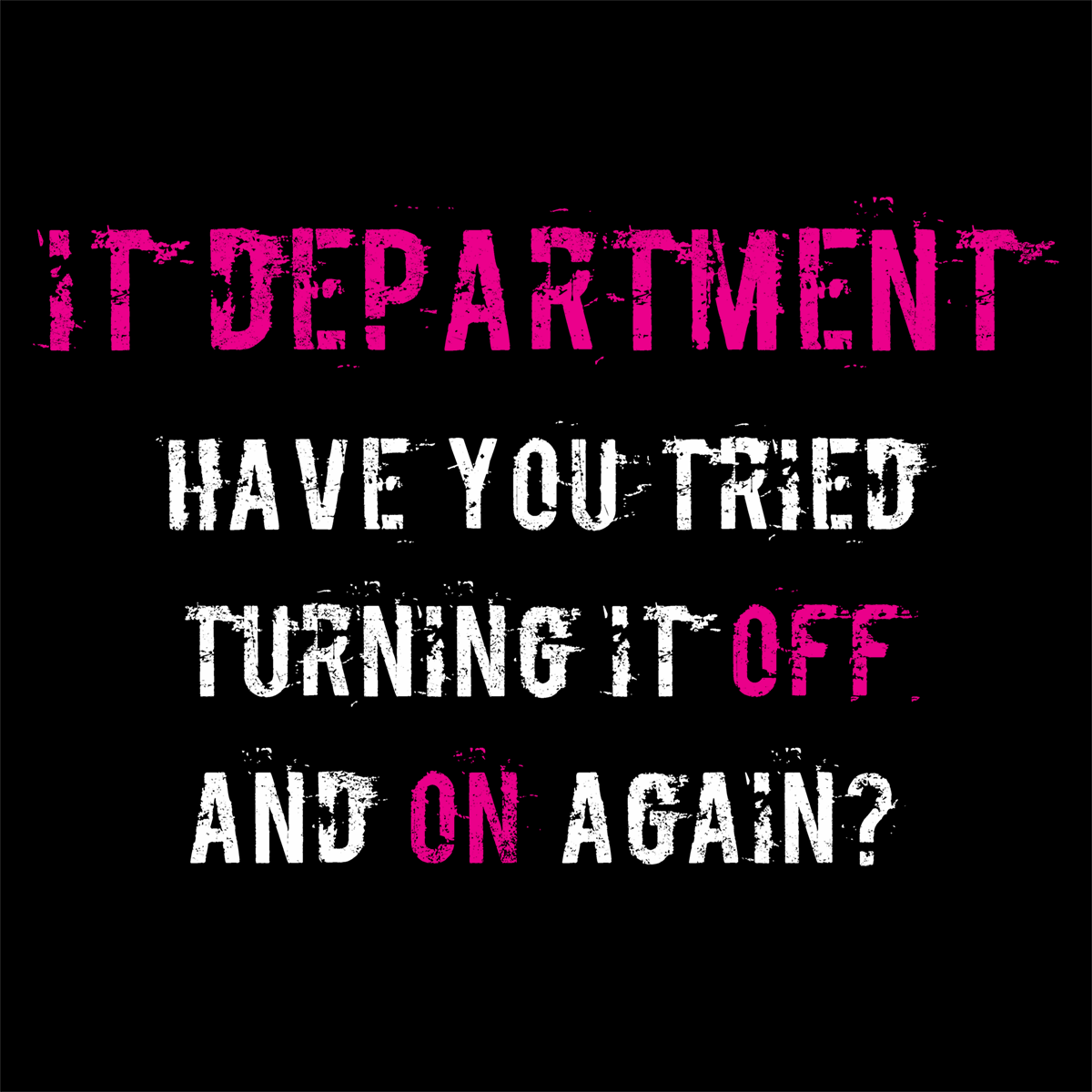 Tote Bag IT Support Pink