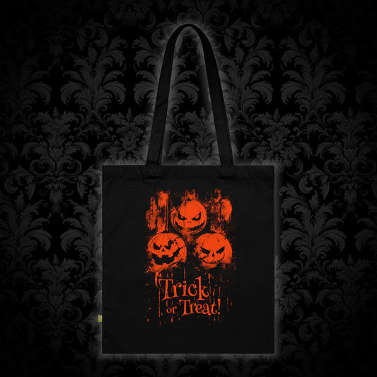 Tote bag Halloween Pumpkins Trick or Treat in Orange