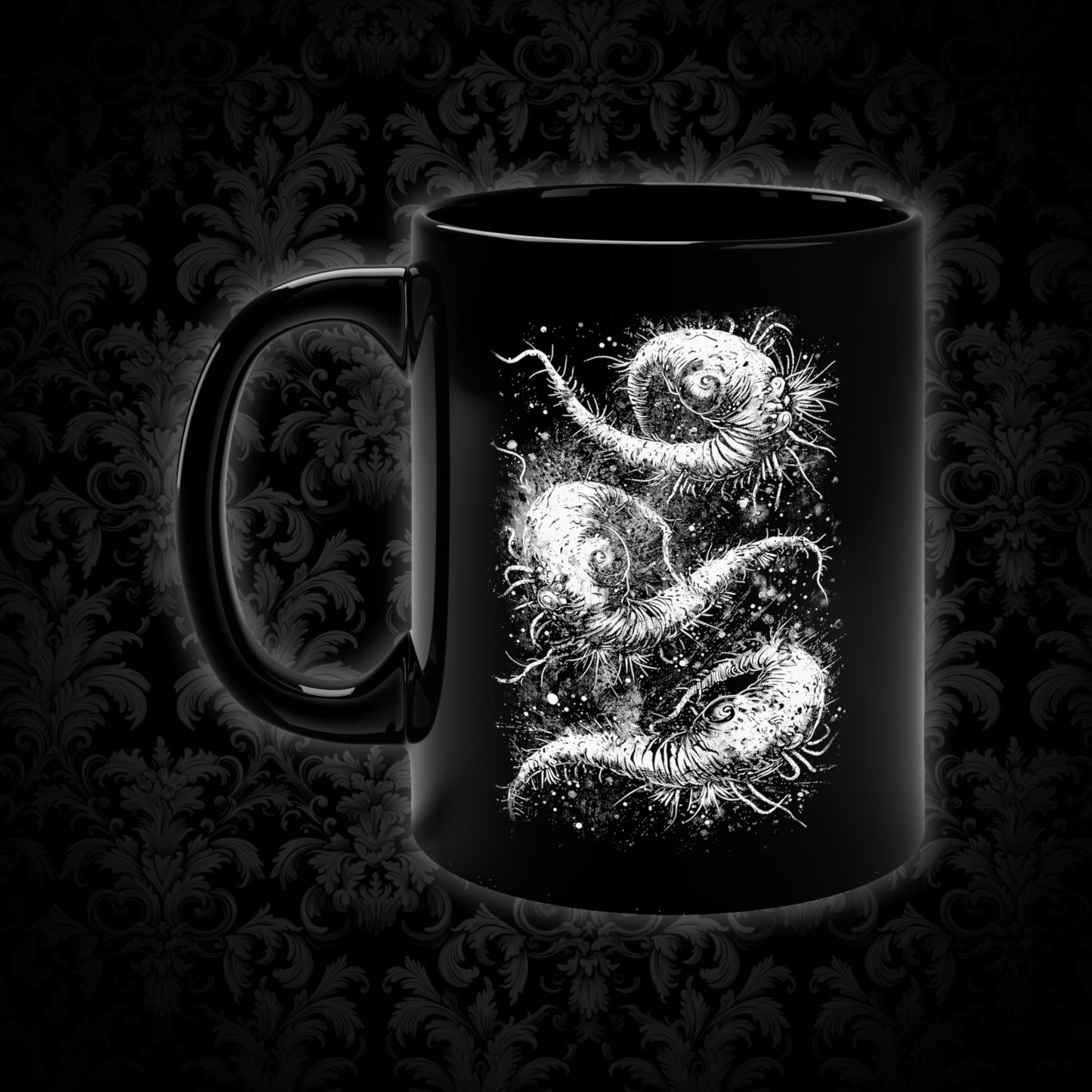 Mug Cosmic Worms in White