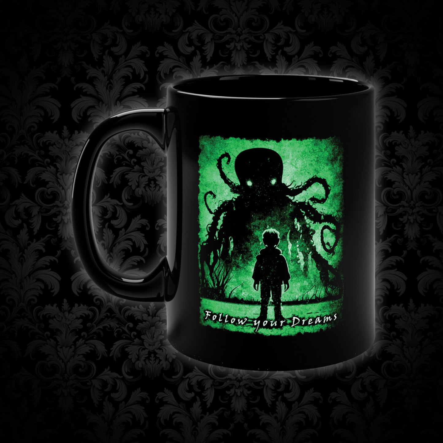 Mug Follow your Dreams in Green