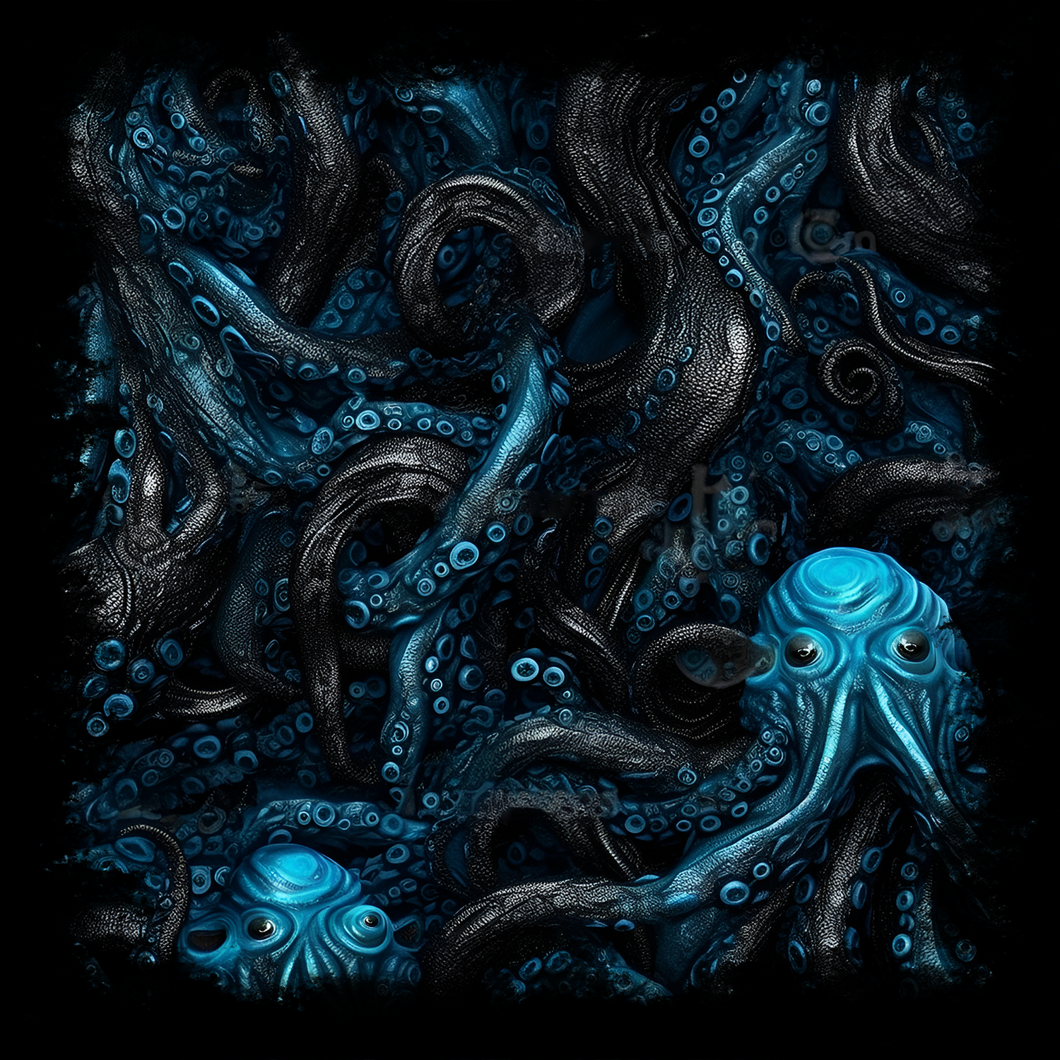 Blue Tentacles Horror