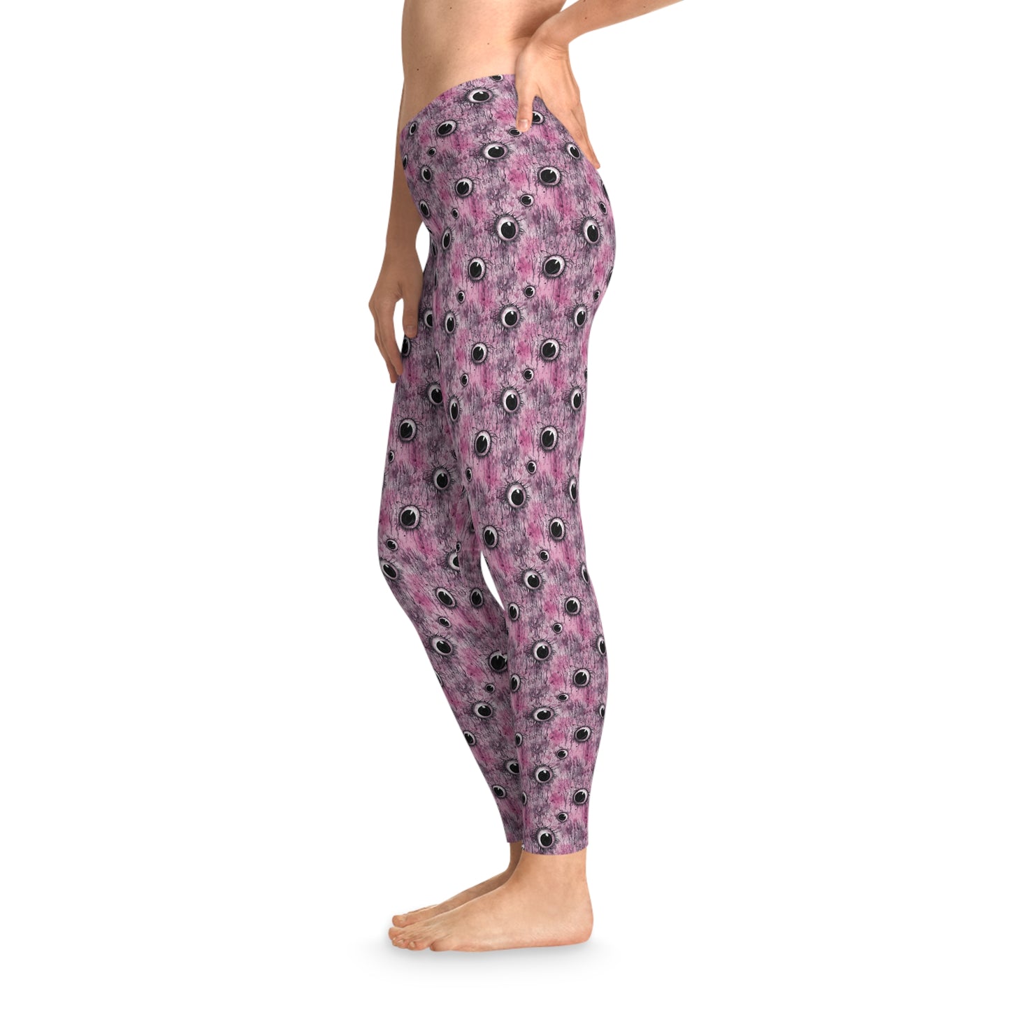 Women`s Leggings Creepy Pinky Eyes - Frogos Design