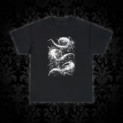 Unisex T-shirt Cosmic Worms in White - Frogos Design