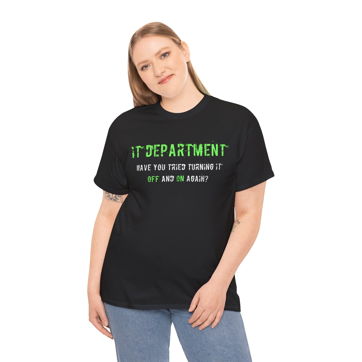 Unisex IT T-shirt for IT support in Green