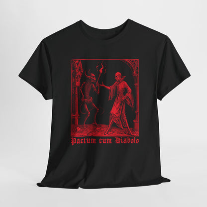 Unisex T-shirt Pactum cum Diabolo in Red