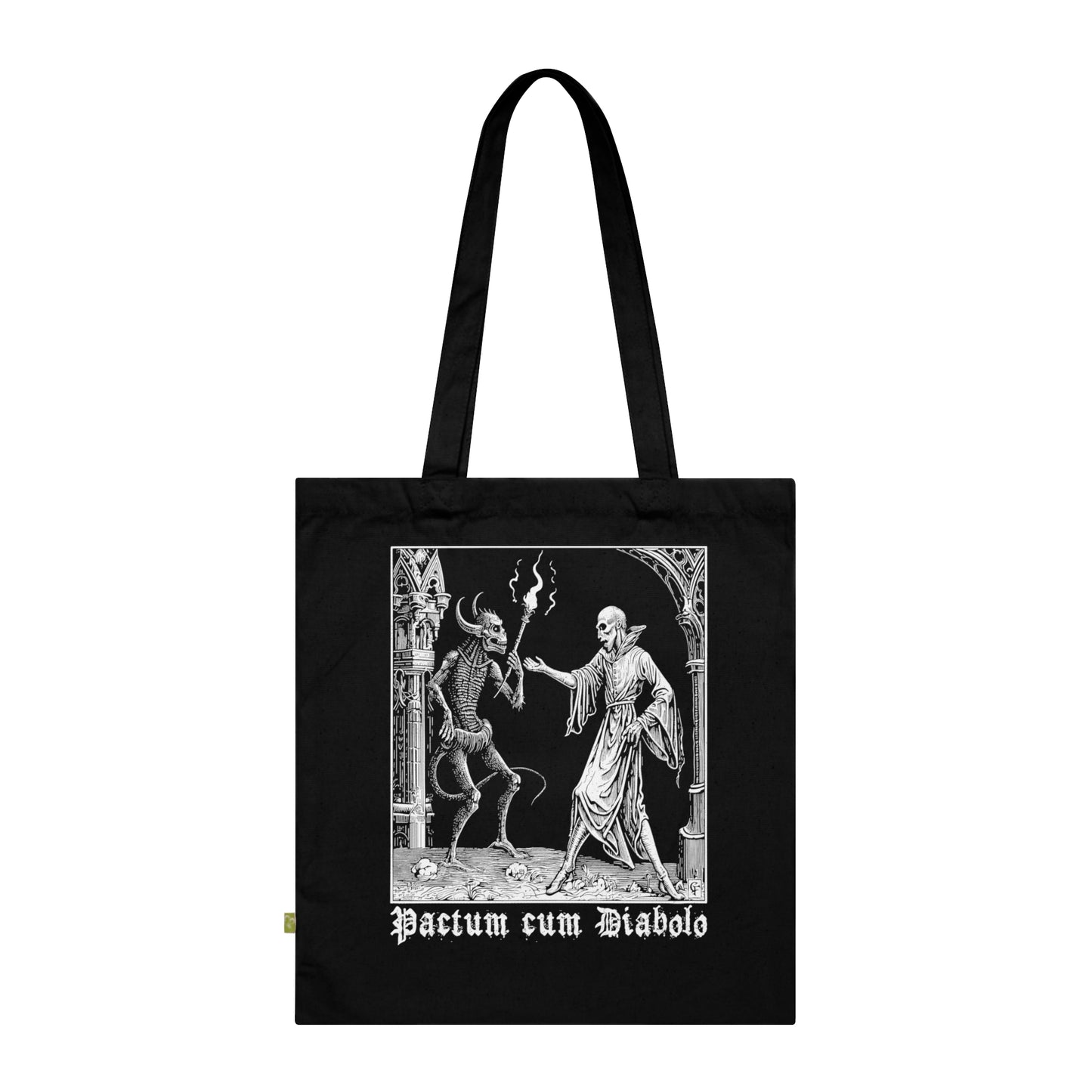 Tote Bag Pactum cum Diabolo in White