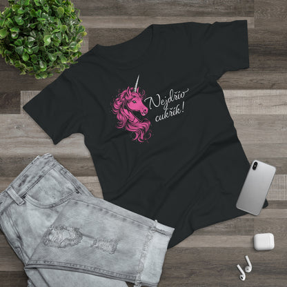 Women's T-shirt Unicorn - First candy in pink CZ Edition