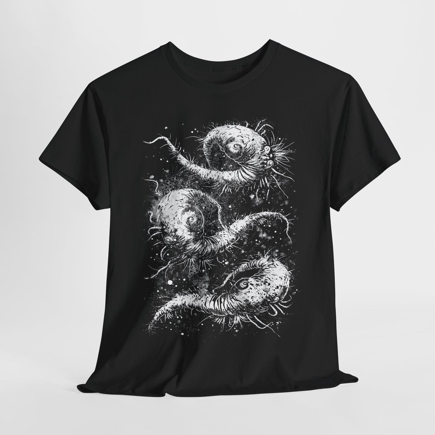 Unisex T-shirt Cosmic Worms in White