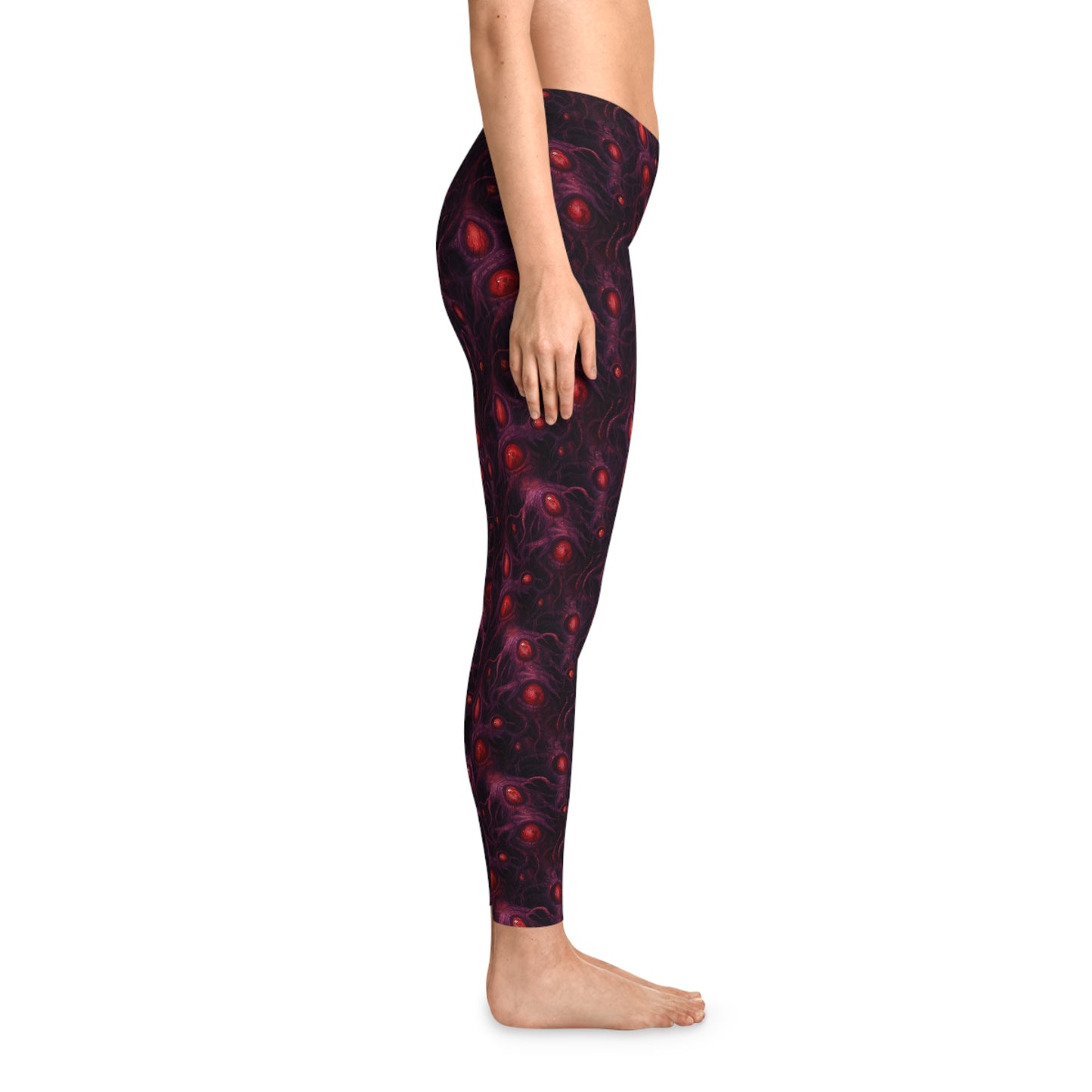 Women`s Leggings Horror Eyes of Purple Void - Frogos Design