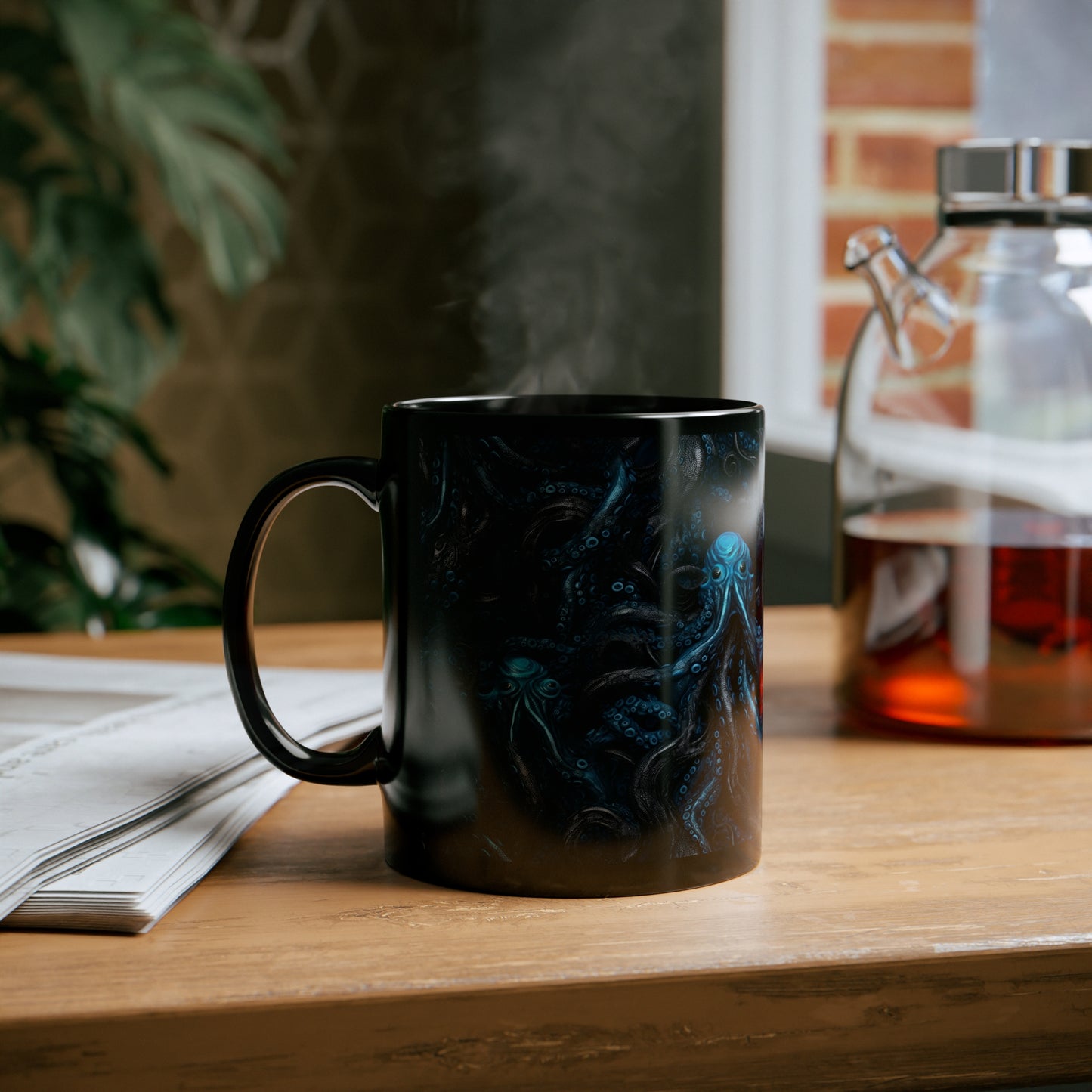 Mug Blue Tentacles Horror - Frogos Design