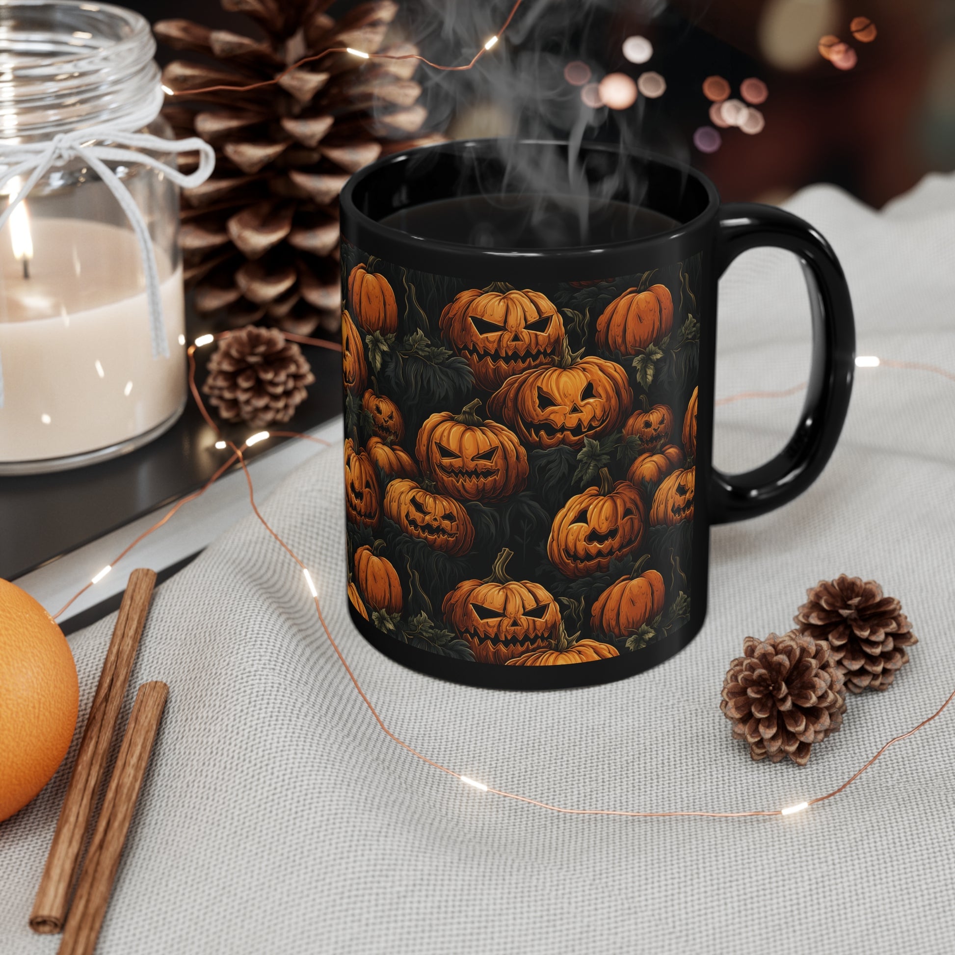 Mug Spooky Halloween pumpkins - Frogos Design