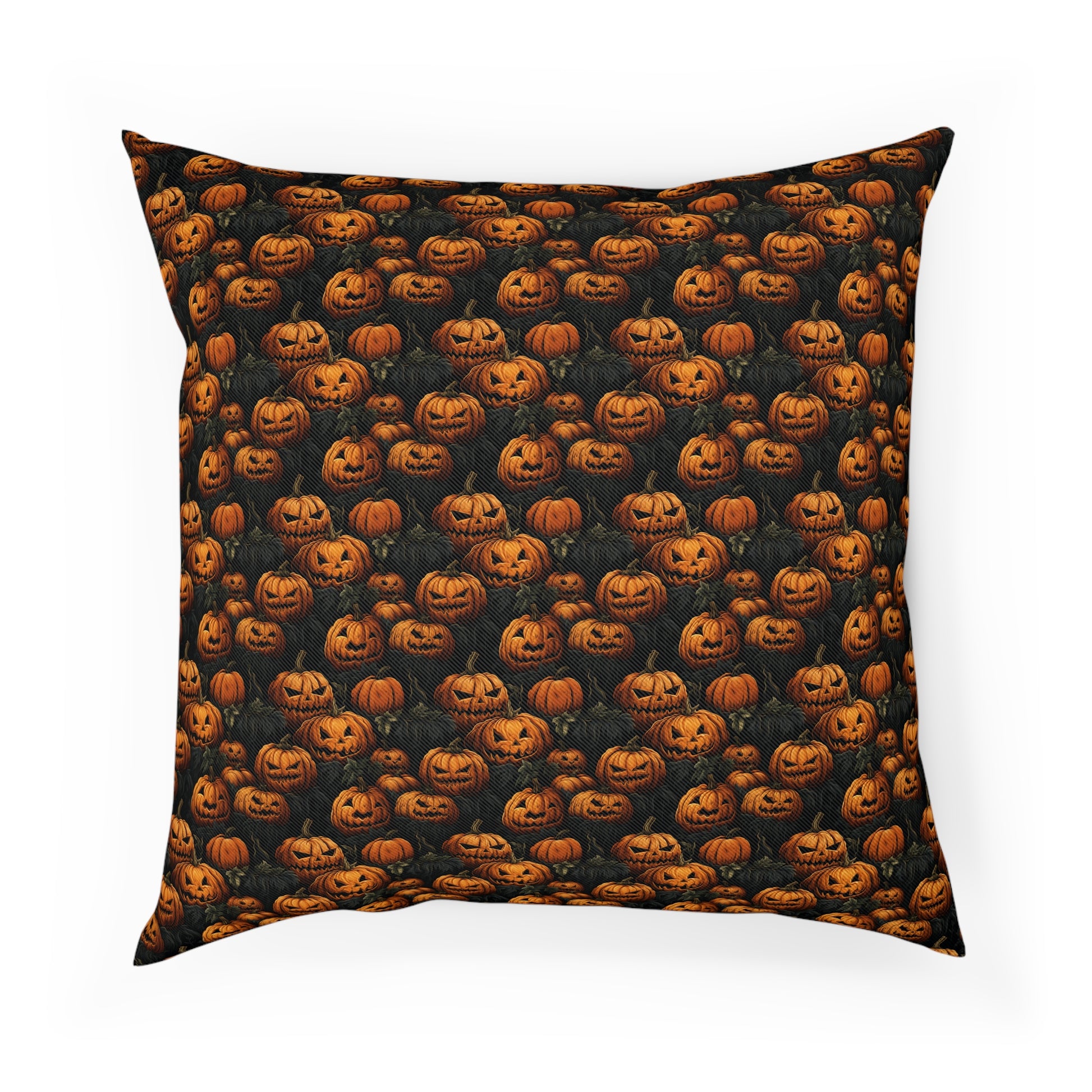 Cushions Spooky Halloween Pumpkin Field - Frogos Design