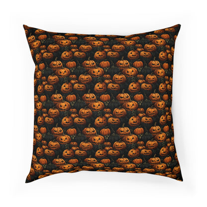 Cushions Spooky Halloween Pumpkin Field - Frogos Design