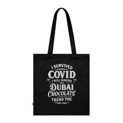 Tote Bag Dubai Chocolate Trend in White