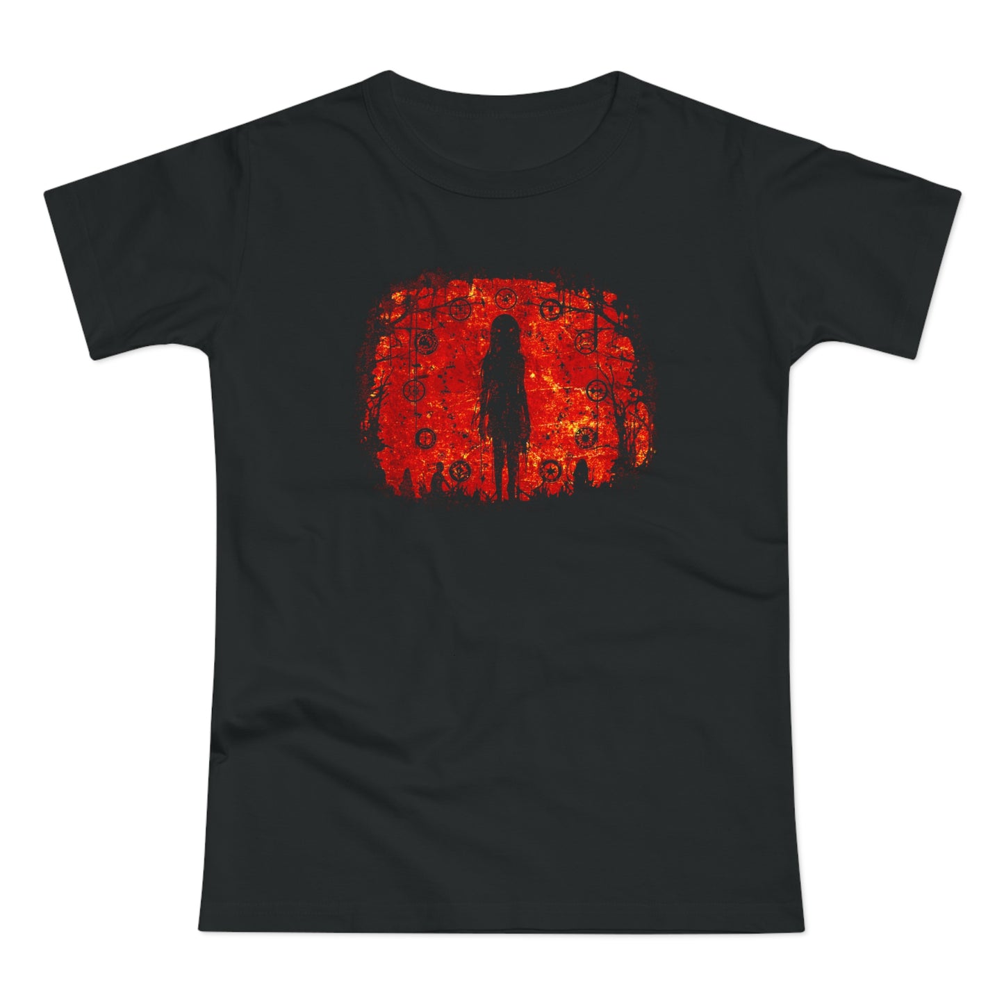 Women's T-shirt Evil is Here in Red