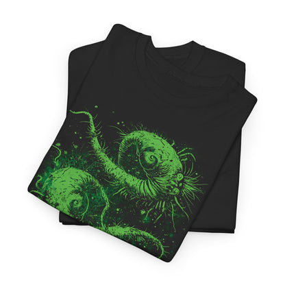 Unisex T-shirt Cosmic Worms in Green