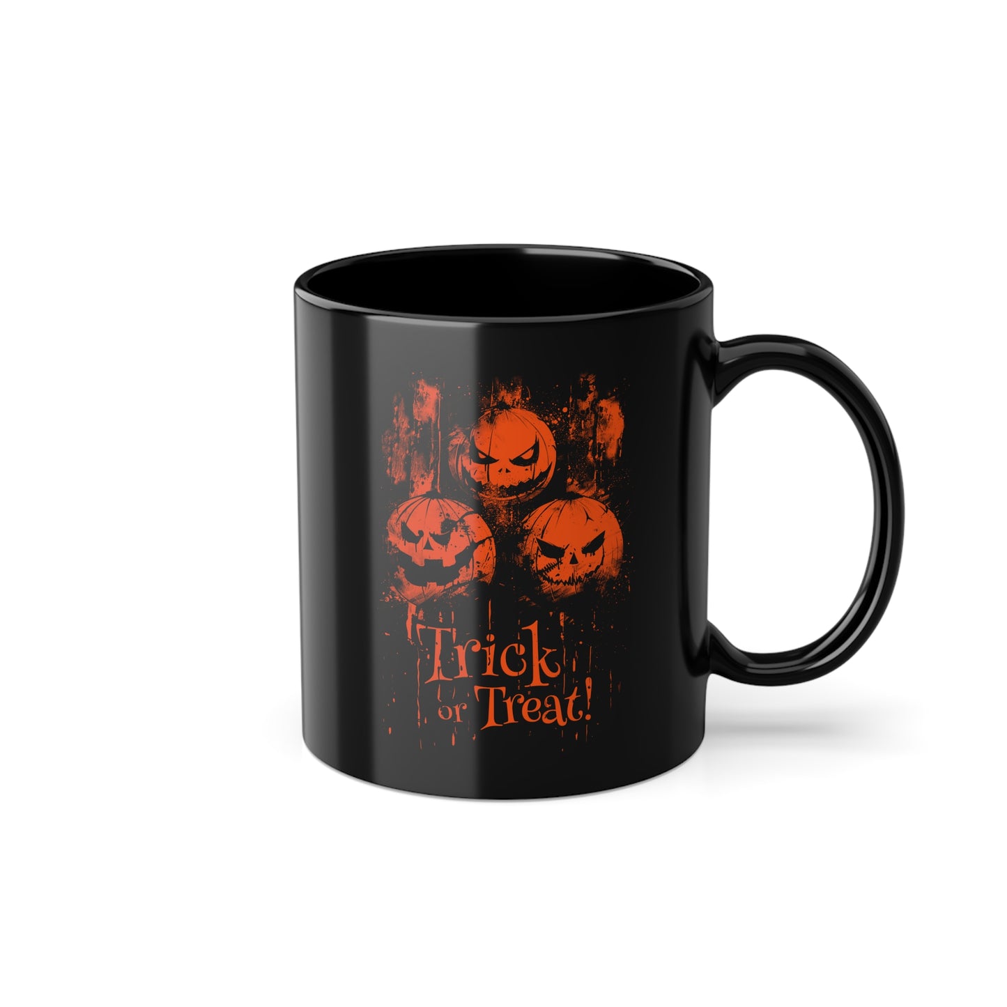 Mug Halloween Pumpkins Trick or Treat in Orange