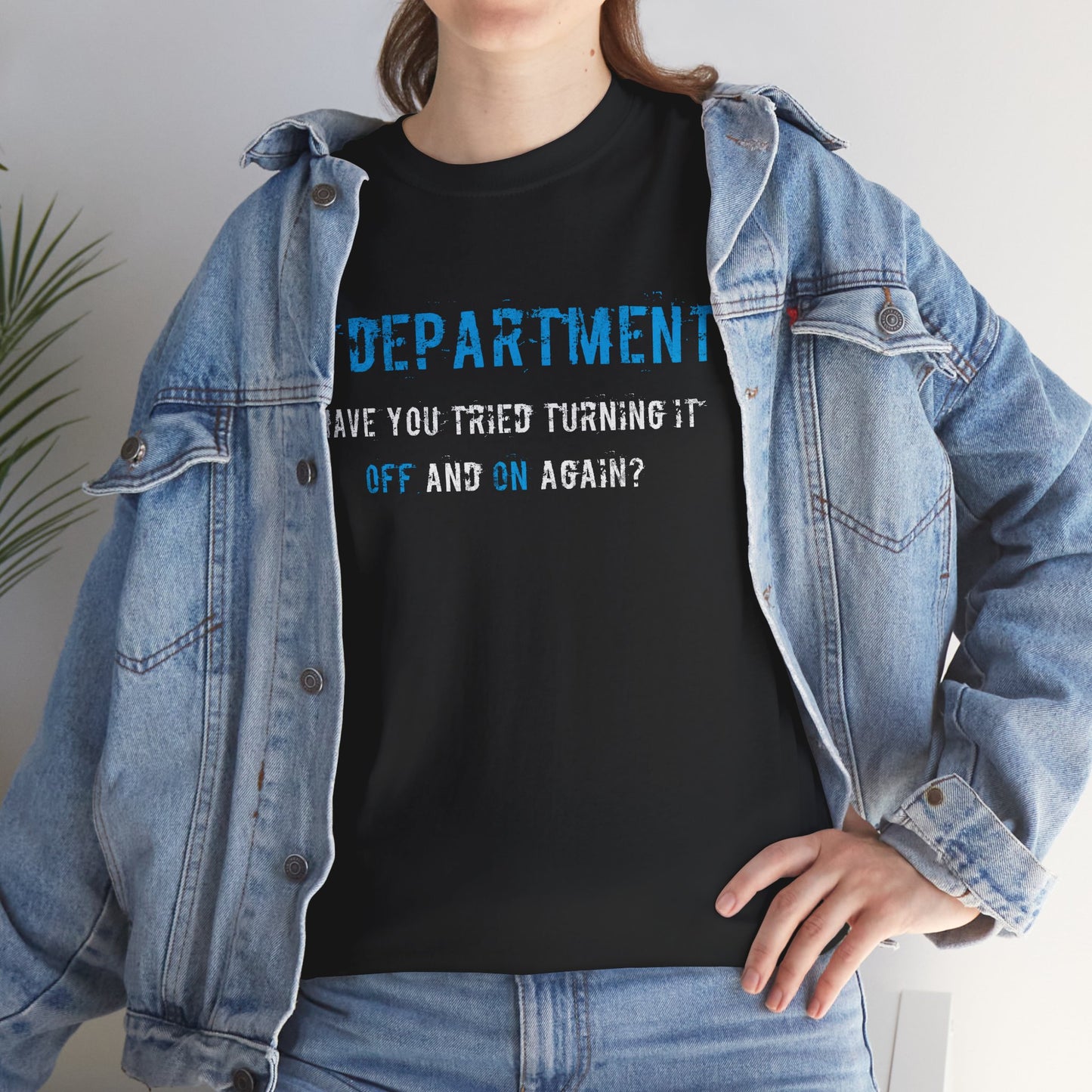 Unisex IT T-shirt for IT support in Blue