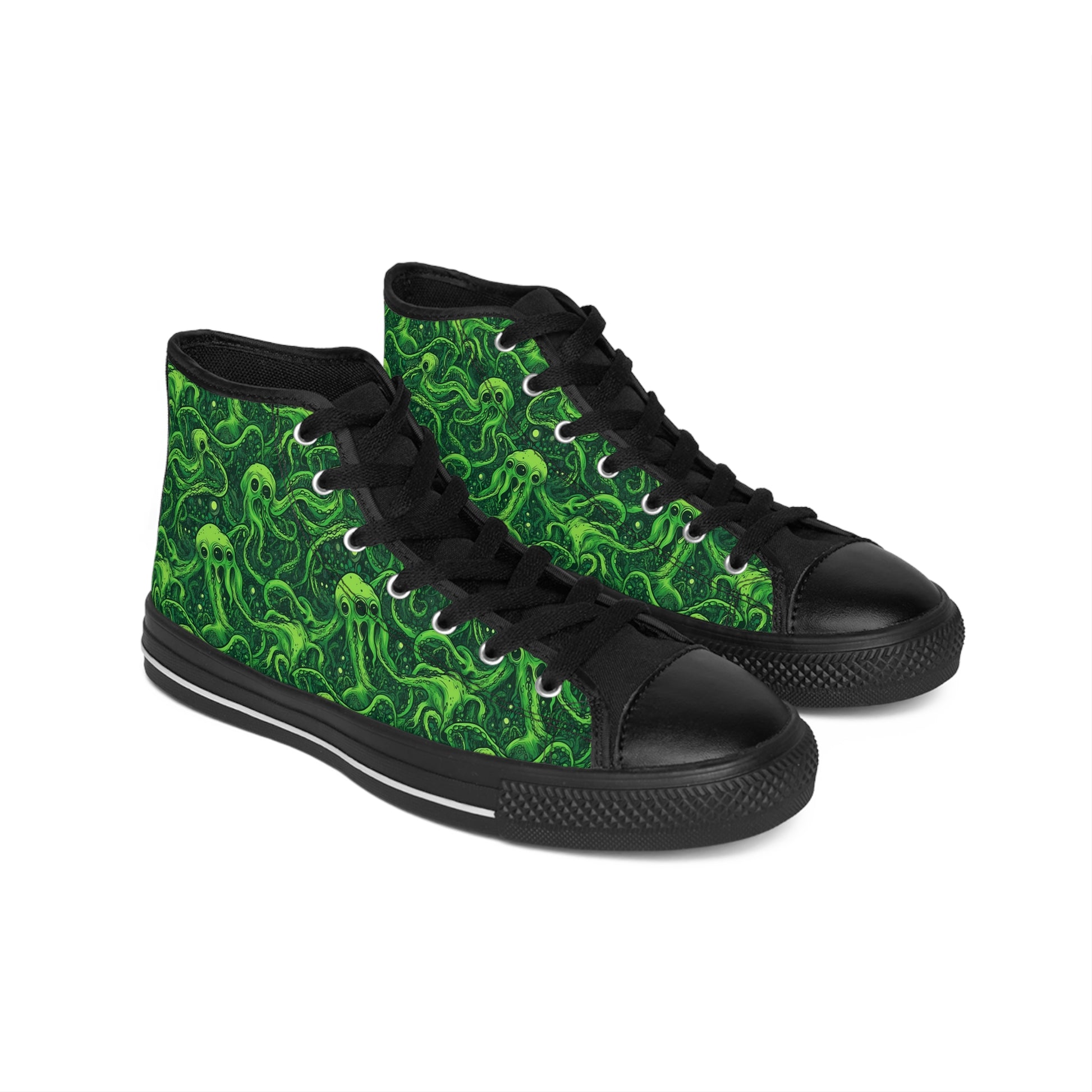 Classic sneakers Greeny tentacles horror - Frogos Design