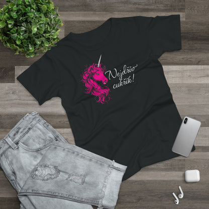 Women's T-shirt Unicorn - First candy in hot pink CZ Edition