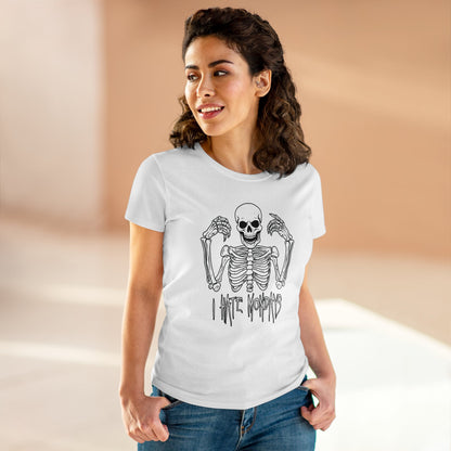 Women's T-shirt Skelly Hates Mondays - Frogos Design