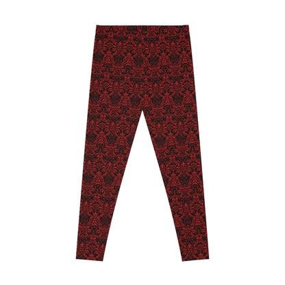 Women`s Leggings Red Boudoire - Frogos Design