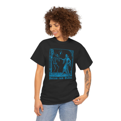 Unisex T-shirt Pactum cum Diabolo in Blue