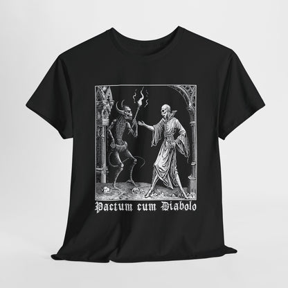 Unisex T-shirt Pactum cum Diabolo in White