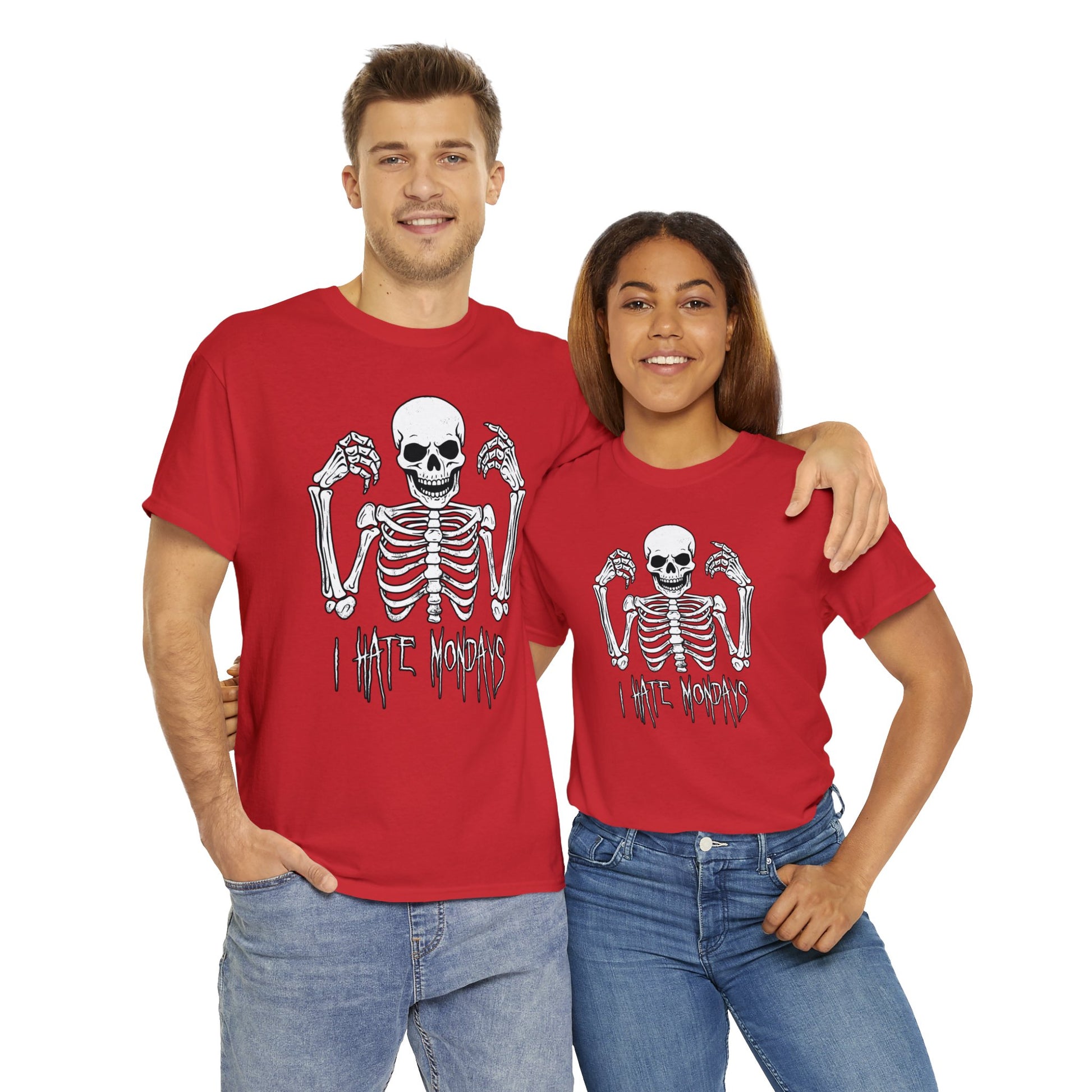 Unisex T-shirt Skelly hates Mondays - Frogos Design