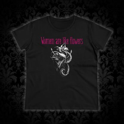 Women's T-shirt Women are like Flowers in Pink