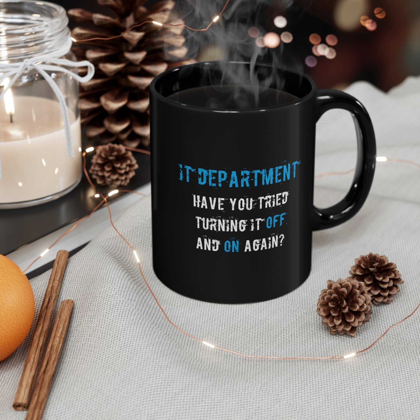 Mug IT Support in Blue - Frogos Design