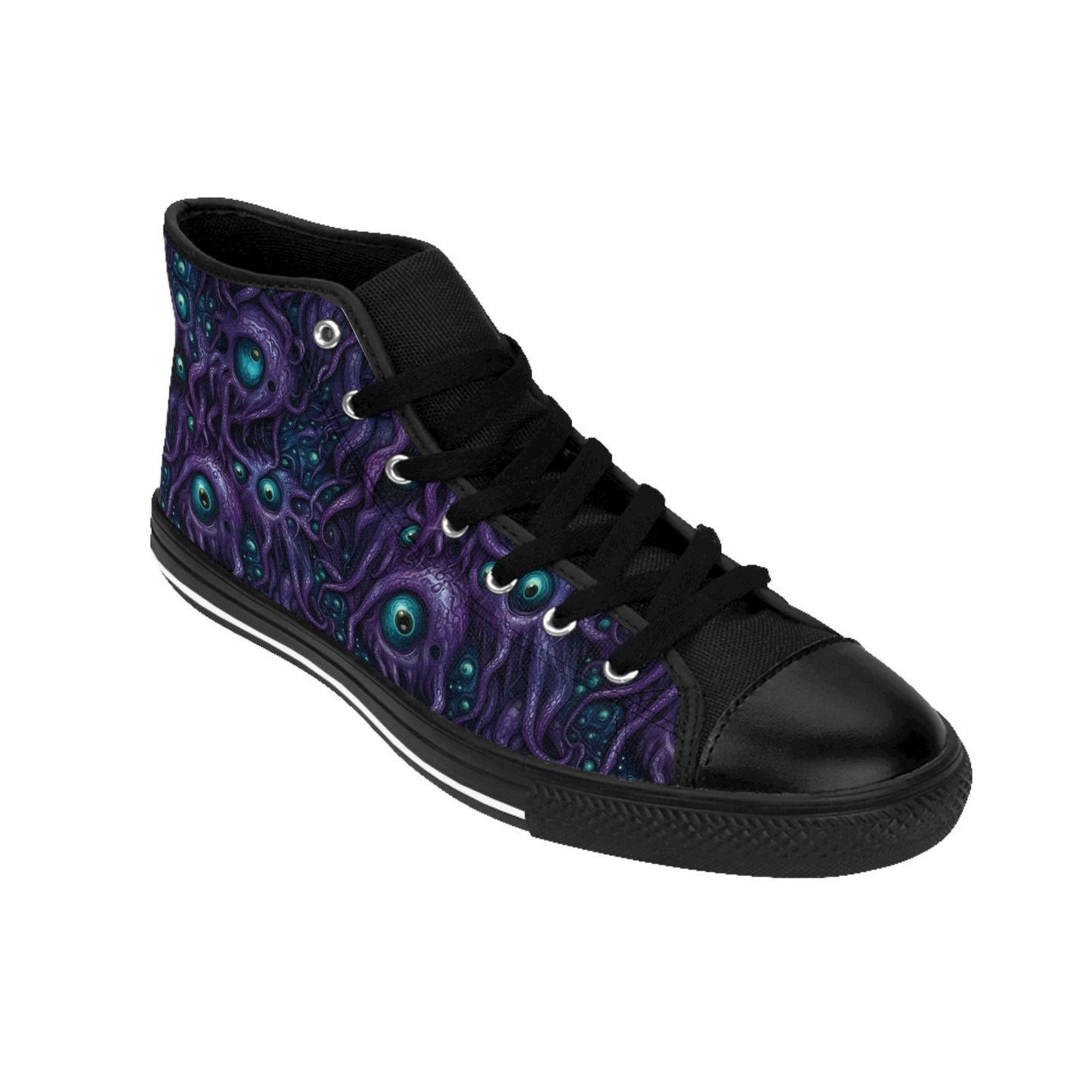 Classic sneakers Purple Tentacloid with Eyes - Frogos Design