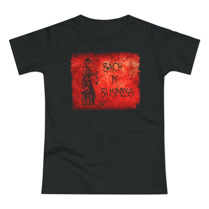 Women's T-shirt Back in Business in Red