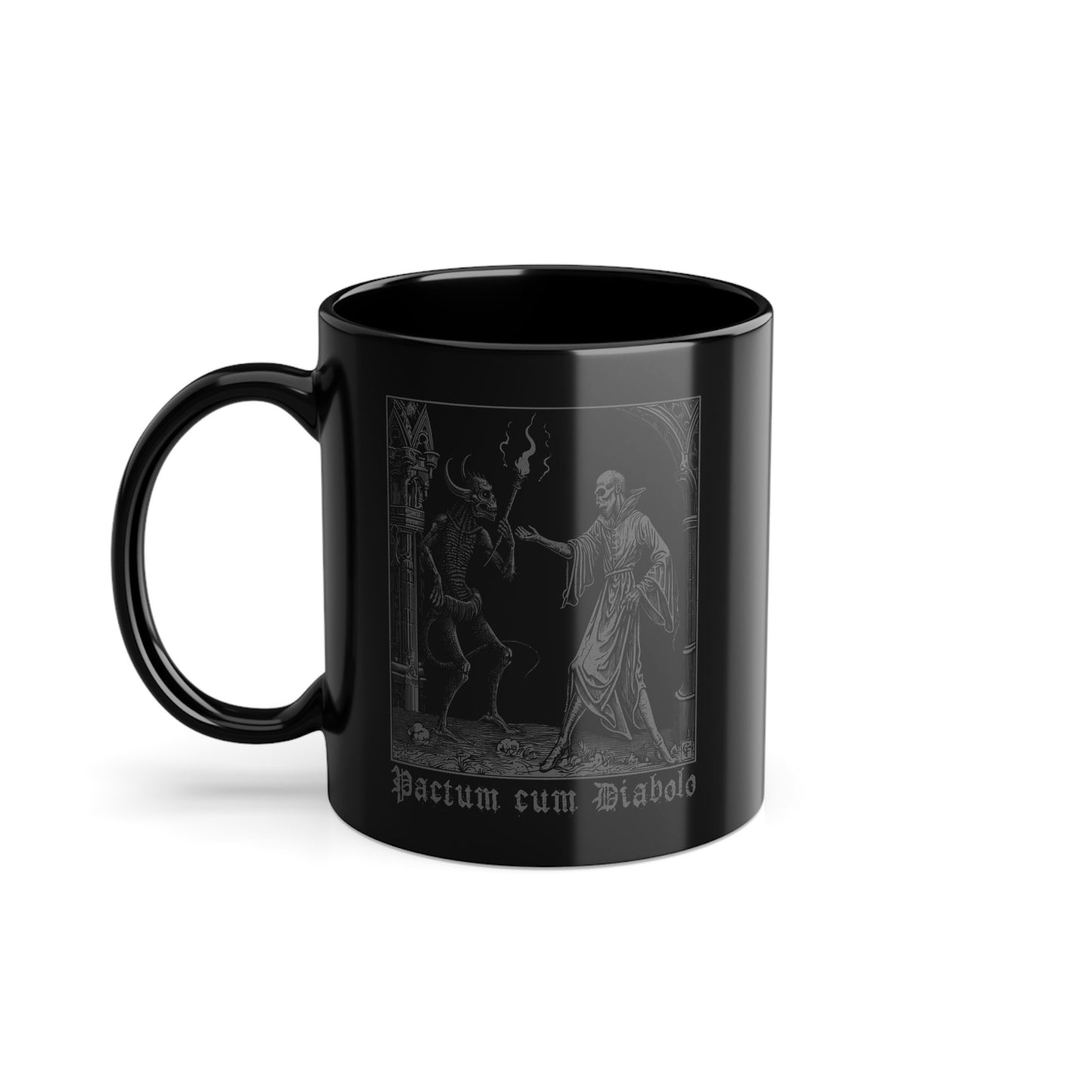 Mug Pactum cum Diabolo in Grey