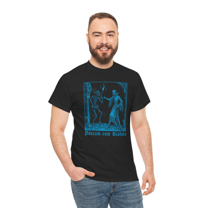 Unisex T-shirt Pactum cum Diabolo in Blue