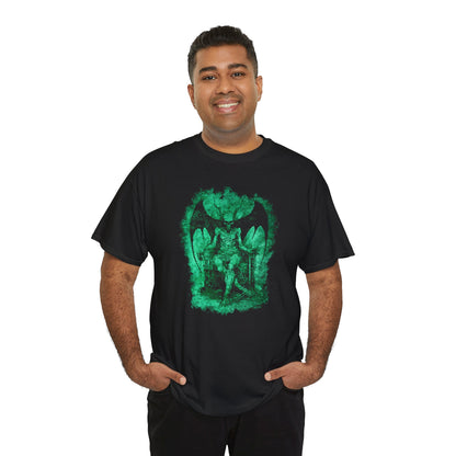 Unisex T-shirt Devil on his Throne in Green