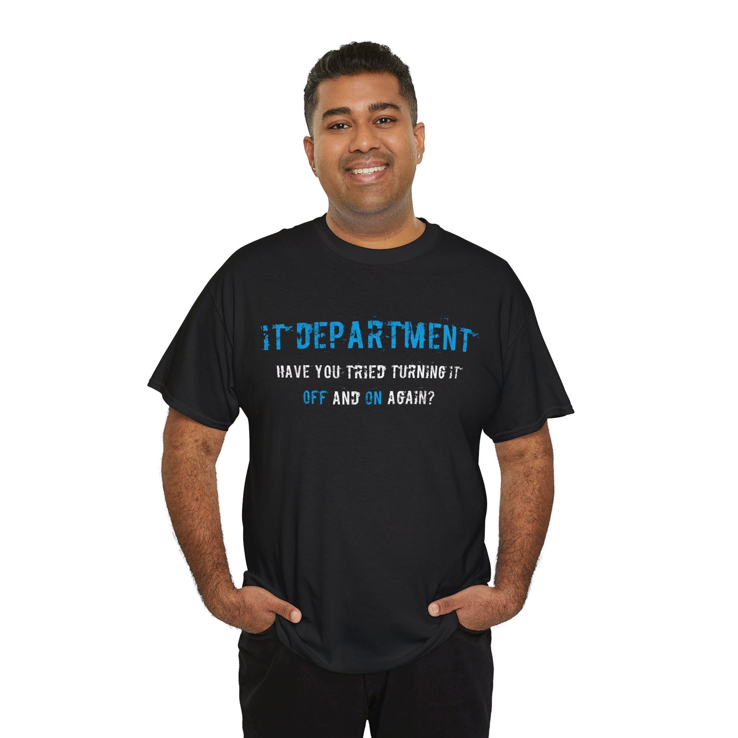 Unisex IT T-shirt for IT support in Blue